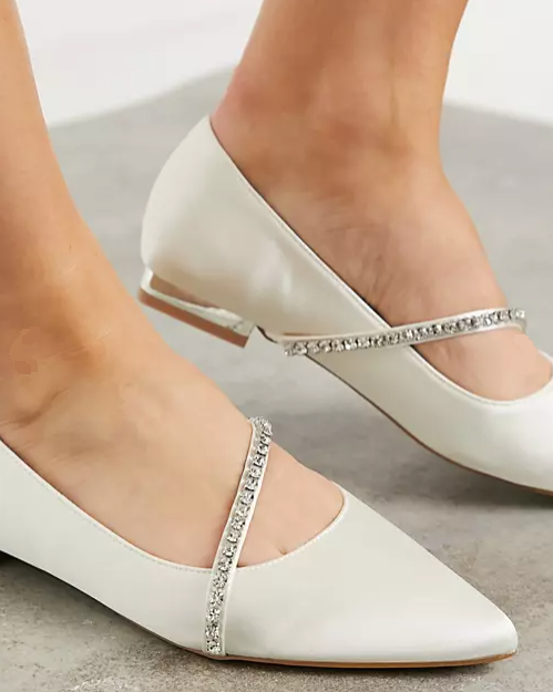 Ivory ballet store pumps wedding